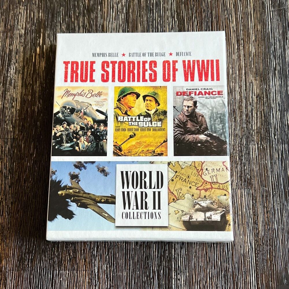 True Stories of WWII Collection Blu-ray 3 Movies Memphis Belle Defiance Battle